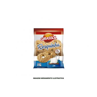 ROSQUINHA GIRASSOL LEITE 1X22X270G